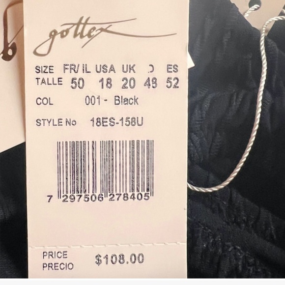 GOTTEX DIAGONAL RIBBED SWIMSUIT - Picture 5 of 6